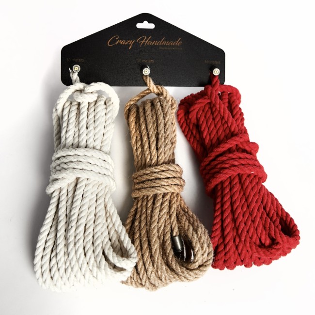 Набор веревок для связывания от «Crazy Handmade» Набор веревок для связывания от «Crazy Handmade»