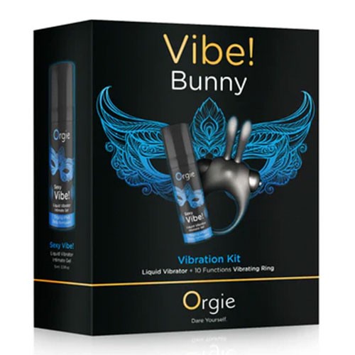 Набор: Жидкий вибратор + Эрекционное виброкольцо «Orgie VIBE! BUNNY» от «Orgie» Набор: Жидкий вибратор + Эрекционное виброкольцо «Orgie VIBE! BUNNY» от «Orgie»