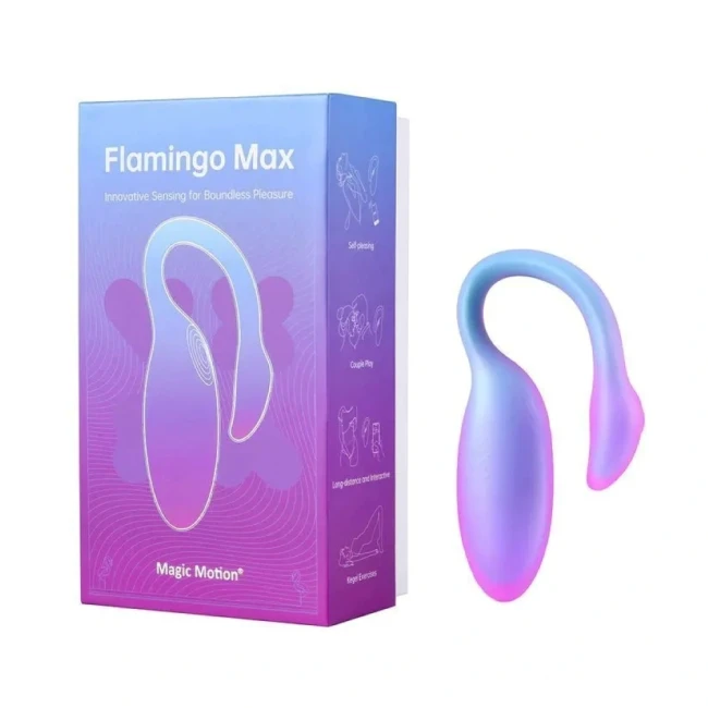 Вибромассажёр с интеллектуальным управлением «Magic Flamingo Max» от «Magic motion» (фиолетовый) Вибромассажёр с интеллектуальным управлением «Magic Flamingo Max» от «Magic motion» (фиолетовый)