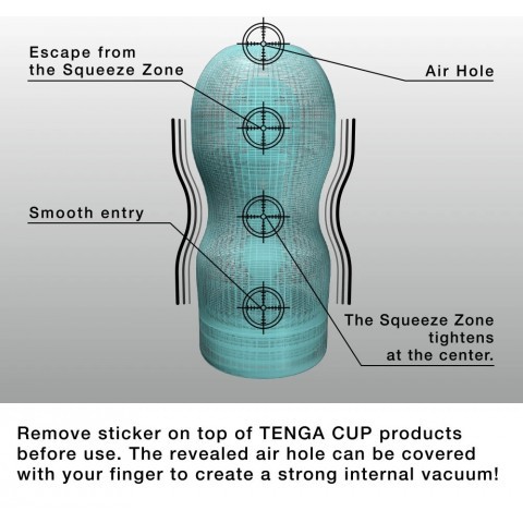 Мастурбатор Tenga - Cool Edition Deep Throat Cup  Мастурбатор Tenga - Cool Edition Deep Throat Cup