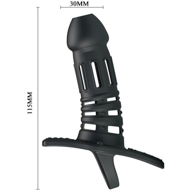 Насадка на член с кольцом для мошонки Насадка на член с кольцом для мошонки