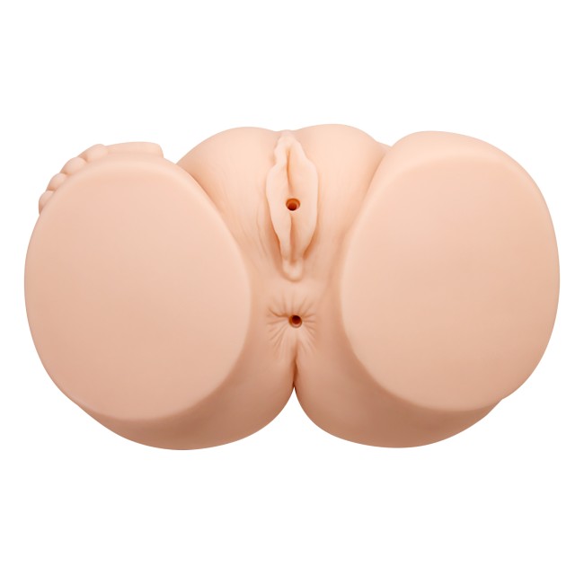 Двойной мастурбатор в виде попки и половых губ с вибрацией Crazy bull