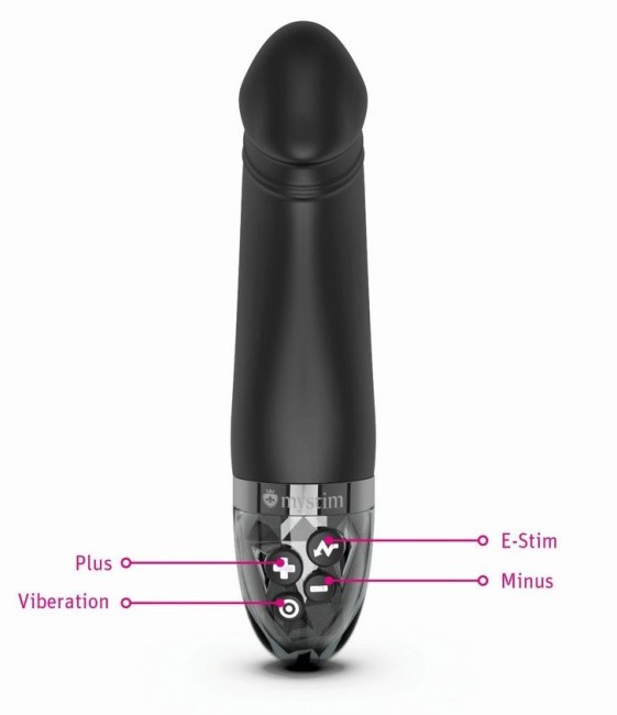 Черный вибратор с электростимуляцией для G-точки «Real Deal Neal» от «Mystim» Черный вибратор с электростимуляцией для G-точки «Real Deal Neal» от «Mystim»