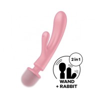 Вибратор-массажер «Triple Lover» от «Satisfyer» (розовый)