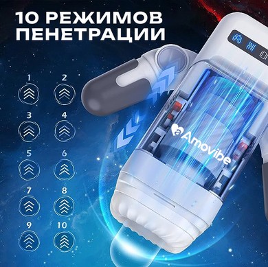 Инновационный робот-мастурбатор «Game Cup» от «Amovibe» (Белый)  
