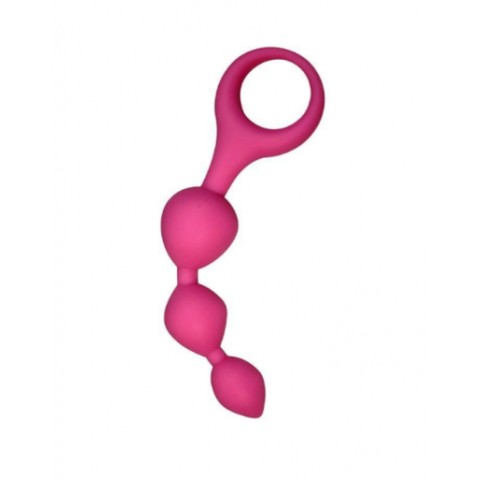 Розовая анальная цепочка «Triball» от «Alive» Розовая анальная цепочка «Triball» от «Alive»