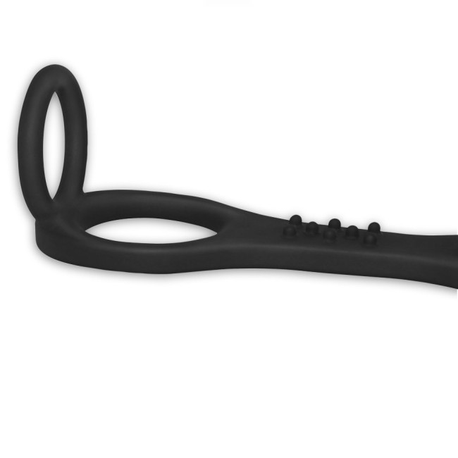 Анальная вибропробка с кольцом на пенис «Ass-Rasca Vibrating Plug»