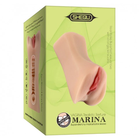Реалистичный мастурбатор в виде вагины и половых губ «MARINA» от «NLONELY» Реалистичный мастурбатор в виде вагины и половых губ «MARINA» от «NLONELY»