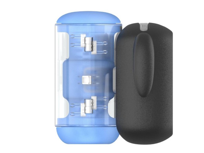 Инновационный робот-мастурбатор с функциями пенетрации, вибрации и нагрева «Black Knight» от «Amovibe»