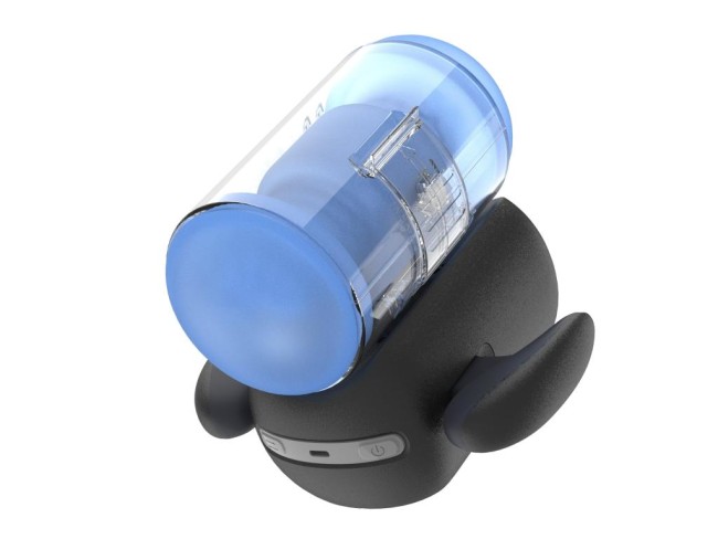 Инновационный робот-мастурбатор с функциями пенетрации, вибрации и нагрева «Black Knight» от «Amovibe»