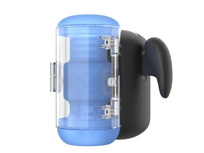 Инновационный робот-мастурбатор с функциями пенетрации, вибрации и нагрева «Black Knight» от «Amovibe»