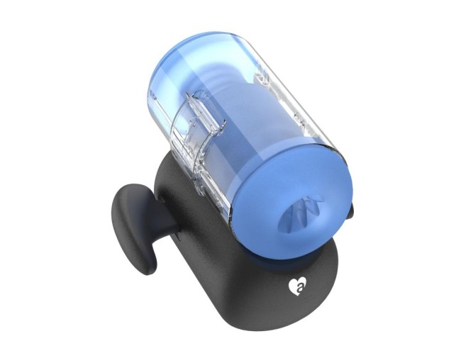 Инновационный робот-мастурбатор с функциями пенетрации, вибрации и нагрева «Black Knight» от «Amovibe»