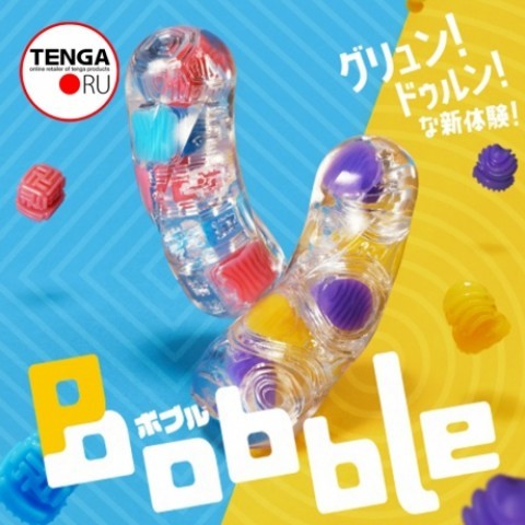 Мастурбатор «Bobble Crazy Cubes» от «TENGA» (Фиолетово-Желтый) 