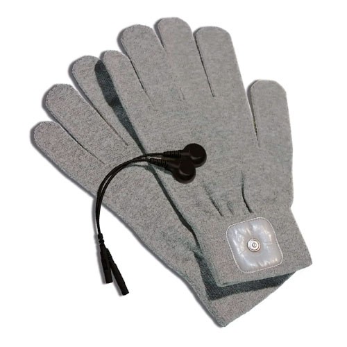 Перчатки для чувственного электромассажа «Magic Gloves» от «Mystim» (Источник импульсов приобретается отдельно) Перчатки для чувственного электромассажа «Magic Gloves» от «Mystim» (Источник импульсов приобретается отдельно)