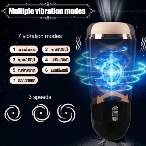 Автоматический мастурбатор с вибрацией и вращением от «NLONELY»