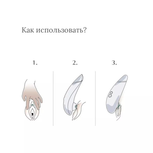 Бесконтактный клиторальный стимулятор «Premium Eco» от «Womanizer» 