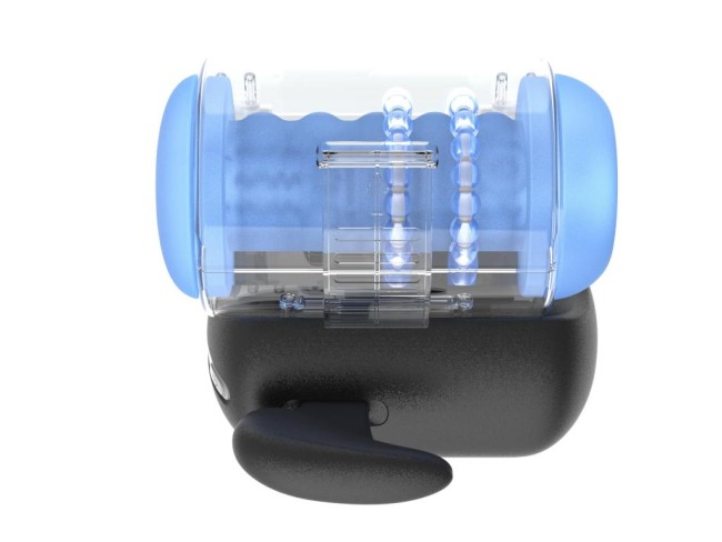 Инновационный робот-мастурбатор с массажем бусинами «Black Knight» от «Amovibe»