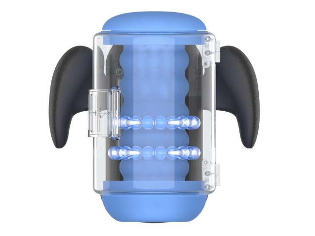 Инновационный робот-мастурбатор с массажем бусинами «Black Knight» от «Amovibe»