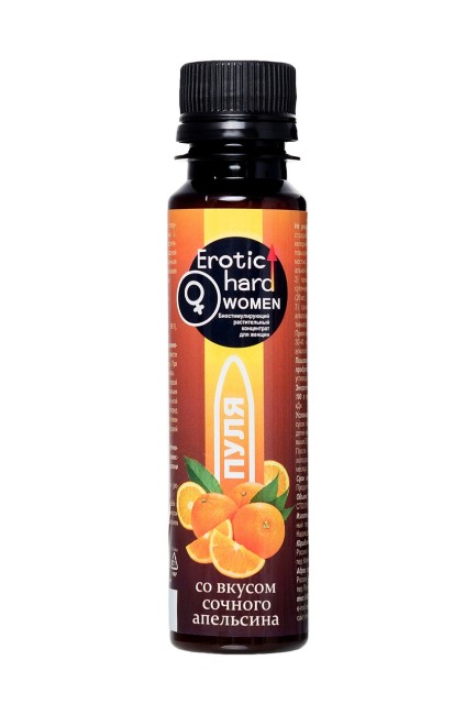 Erotic hard Пуля - Женский биостимулирующий концентрат со вкусом Апельсина 100 ML Erotic hard Пуля - Женский биостимулирующий концентрат со вкусом Апельсина 100 ML