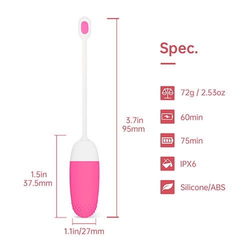 Розовое виброяйцо «MAGIC Vini» от «MAGIC MOTION»