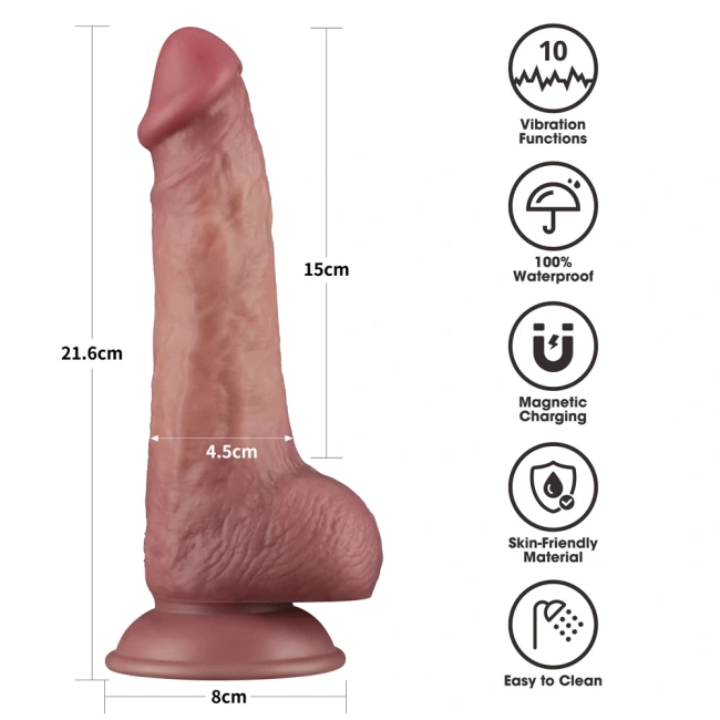 Вибратор реалистик «Power Cock» от «Lovetoy» (15 см) Вибратор реалистик «Power Cock» от «Lovetoy» (15 см)