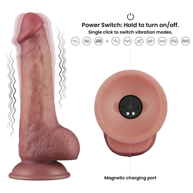 Вибратор реалистик «Power Cock» от «Lovetoy» (15 см) Вибратор реалистик «Power Cock» от «Lovetoy» (15 см)