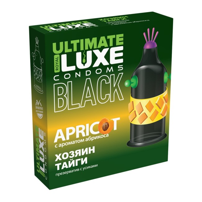 Презервативы Luxe BLACK ULTIMATE Хозяин Тайги  Презервативы Luxe BLACK ULTIMATE Хозяин Тайги