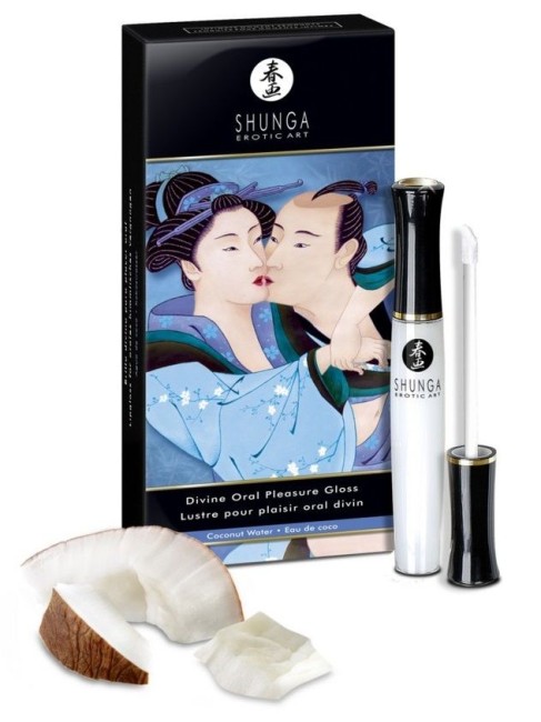Возбуждающий блеск для губ с ароматом кокоса «Божественное удовольствие» (Shunga) 