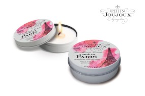 Массажная свеча  с ароматом ванили и сандала A trip to the Paris «Petits Joujoux» от «Mystim» 43 ML