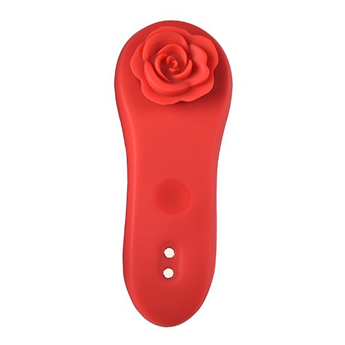 Красный вибратор в трусики с магнитным держателем «Funtown Caleo» от «MAGIC MOTION»