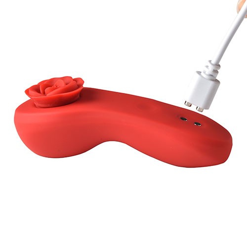 Красный вибратор в трусики с магнитным держателем «Funtown Caleo» от «MAGIC MOTION»