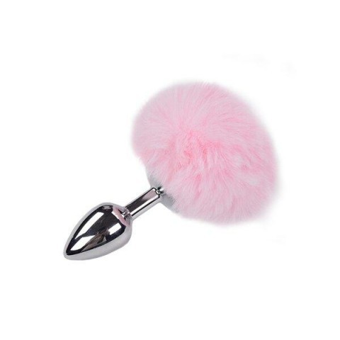 Металлическая анальная пробка - розовый хвостик «Fluffy» от «Alive» (S: 7*3,2 см) Металлическая анальная пробка - розовый хвостик «Fluffy» от «Alive» (S: 7*3,2 см)