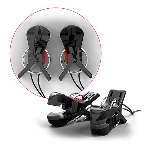 Зажимы на соски с электростимуляцией «Barry Bite» от «Mystim» (Источник импульсов приобретается отдельно)