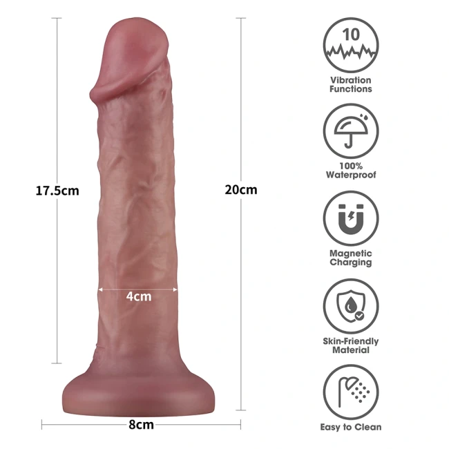 Вибратор реалистик «Power Cock» от «Lovetoy» (17,5 см)