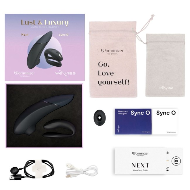Набор для пар Lust & Luxury: вибратор We-Vibe Sync O + вакуумный стимулятор клитора Womanizer Next