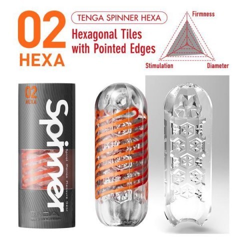 Мастурбатор «SPINNER Tetra» от «TENGA» (оранжевый) Мастурбатор «SPINNER Tetra» от «TENGA» (оранжевый)