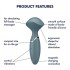 Вибратор «Mini Wand-er stonegrey» от «Satisfyer» (серый) Вибратор «Mini Wand-er stonegrey» от «Satisfyer» (серый)