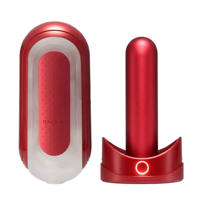 Мастурбатор с функцией нагрева «Flip Zero Red Warming» от «TENGA»