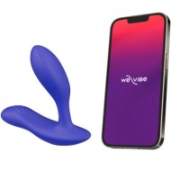Массажер простаты «Vector+» от «We-vibe» с ПДУ, с возможностью управления через смартфон (синий) 