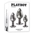 Набор анальных пробок «Playboy Pleasure 3 Ways Anal Plug Set» 