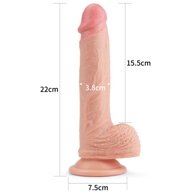 Супер-реалистичный фаллоимитатор «Dual layered Platinum Silicone Cock» от «Lovetoy» (15,5 см) (светлый) Супер-реалистичный фаллоимитатор «Dual layered Platinum Silicone Cock» от «Lovetoy» (15,5 см) (светлый)