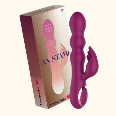 Вибратор-кролик с массажем бусинами «AN Stamen» от «Anasteisha»