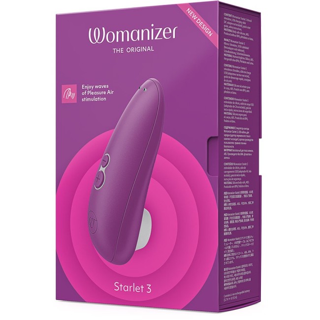 Фиолетовый клиторальный стимулятор «Starlet 3» от «Womanizer»