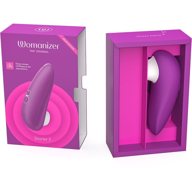 Фиолетовый клиторальный стимулятор «Starlet 3» от «Womanizer»