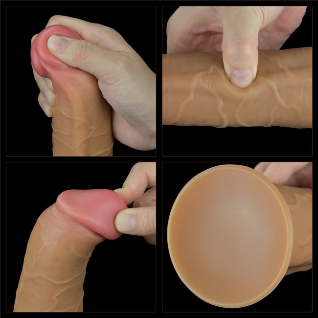 Перезаряжаемый ротатор-реалистик с пультом ДУ «Dual Layered Platinum Silicone Rotator» от «Lovetoy» (20,5 см) Перезаряжаемый ротатор-реалистик с пультом ДУ «Dual Layered Platinum Silicone Rotator» от «Lovetoy» (20,5 см)