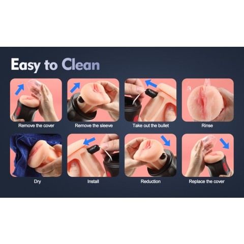 Двухсторонний мастурбатор с вибрацией 