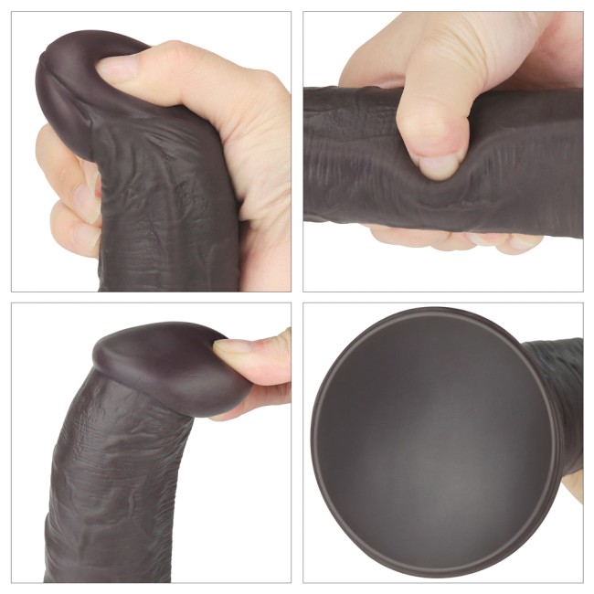 Чёрный вибратор-ротатор с пультом ДУ «10'' Dual Layered Silicone Rotator Black» от «Lovetoy» (25,3 см) Чёрный вибратор-ротатор с пультом ДУ «10'' Dual Layered Silicone Rotator Black» от «Lovetoy» (25,3 см)