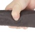 Чёрный вибратор-ротатор с пультом ДУ «10'' Dual Layered Silicone Rotator Black» от «Lovetoy» (25,3 см)