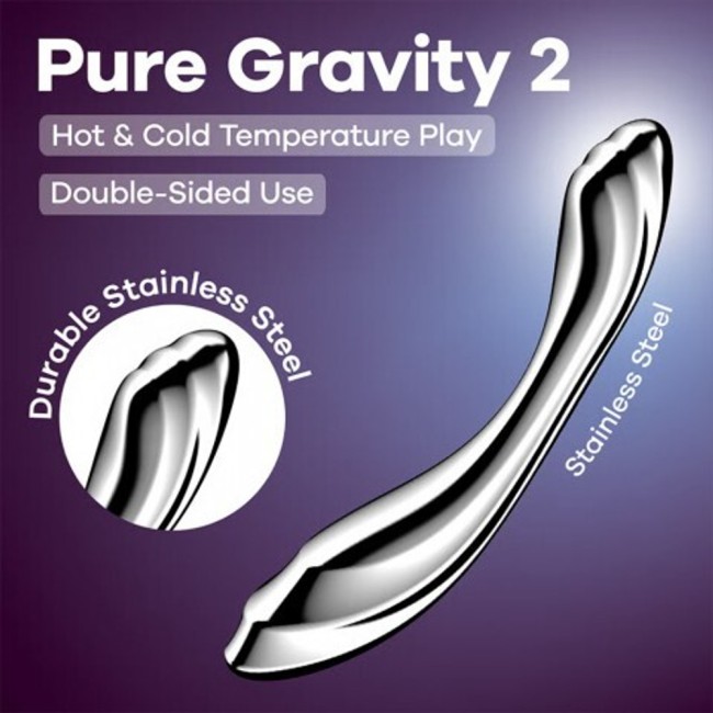 Стальной фаллоимитатор «Pure Gravity 2» от «Satisfyer» Стальной фаллоимитатор «Pure Gravity 2» от «Satisfyer»