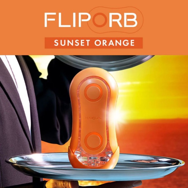Мастурбатор «Flip ORB New» от «Tenga» (оранжевый) Мастурбатор «Flip ORB New» от «Tenga» (оранжевый)